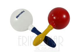 Maracas navideñas promocionales