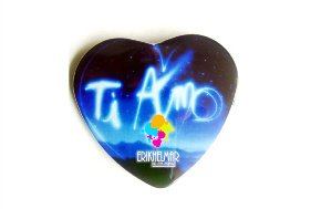 Boton Corazon Amor y Amistad